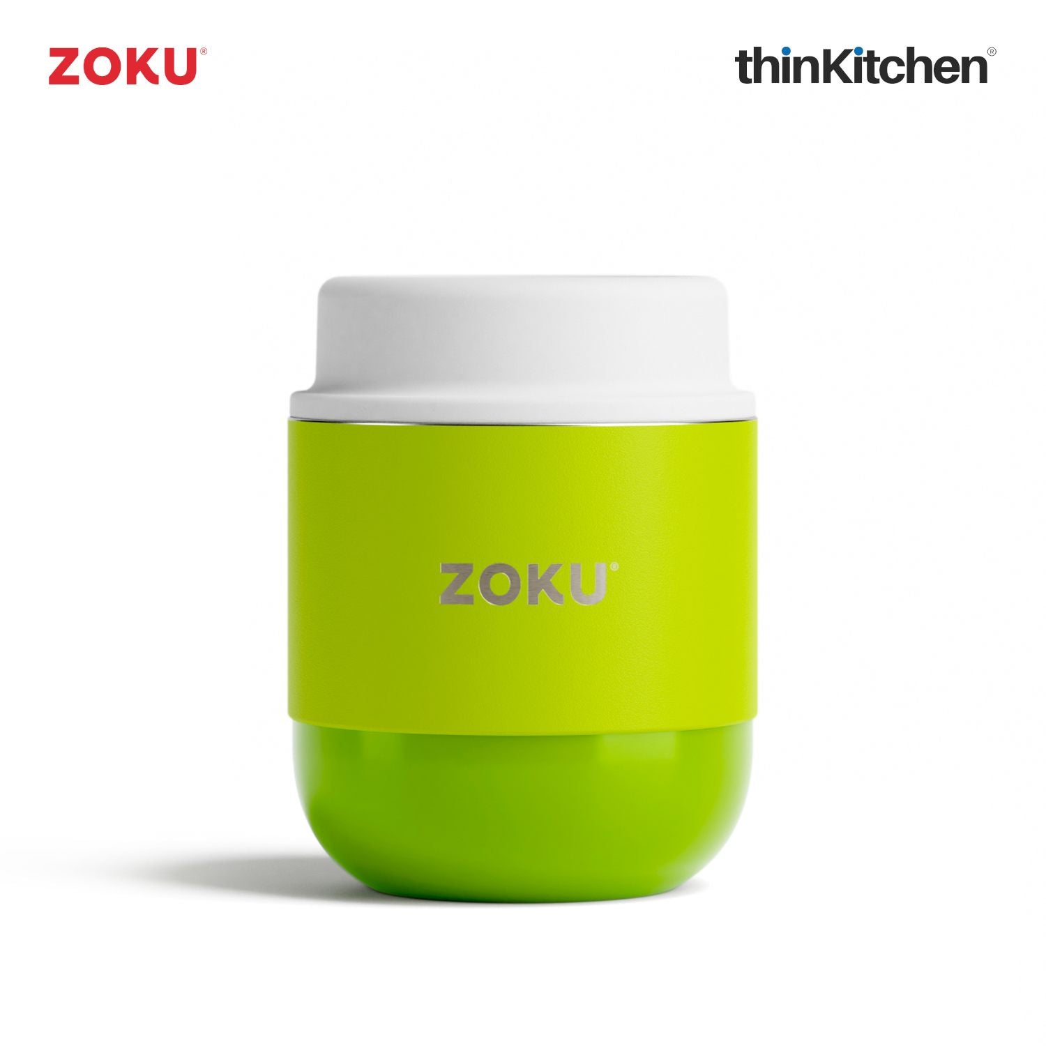 Zoku Stainless Steel Food Jar Lime Green - 10