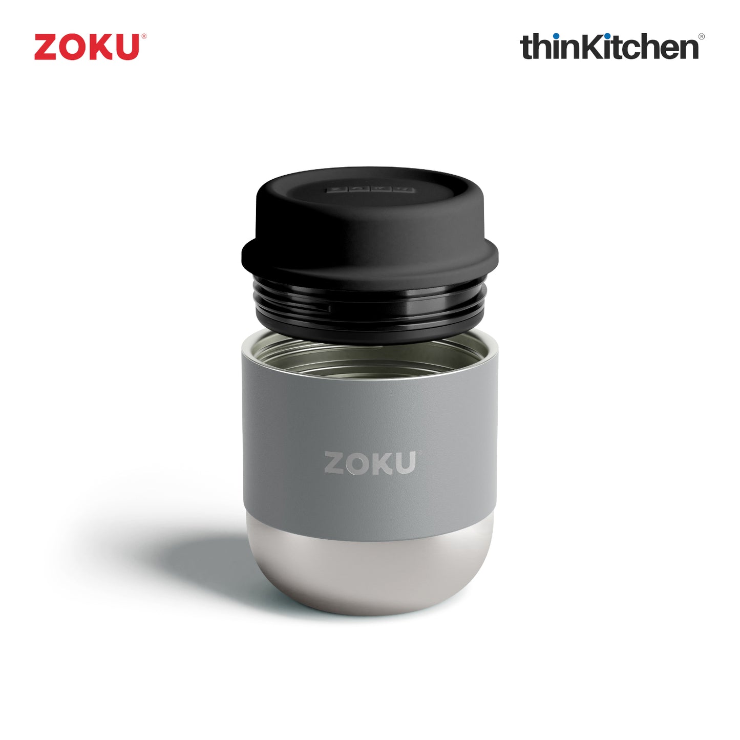 Zoku Stainless Steel Food Jar Grey