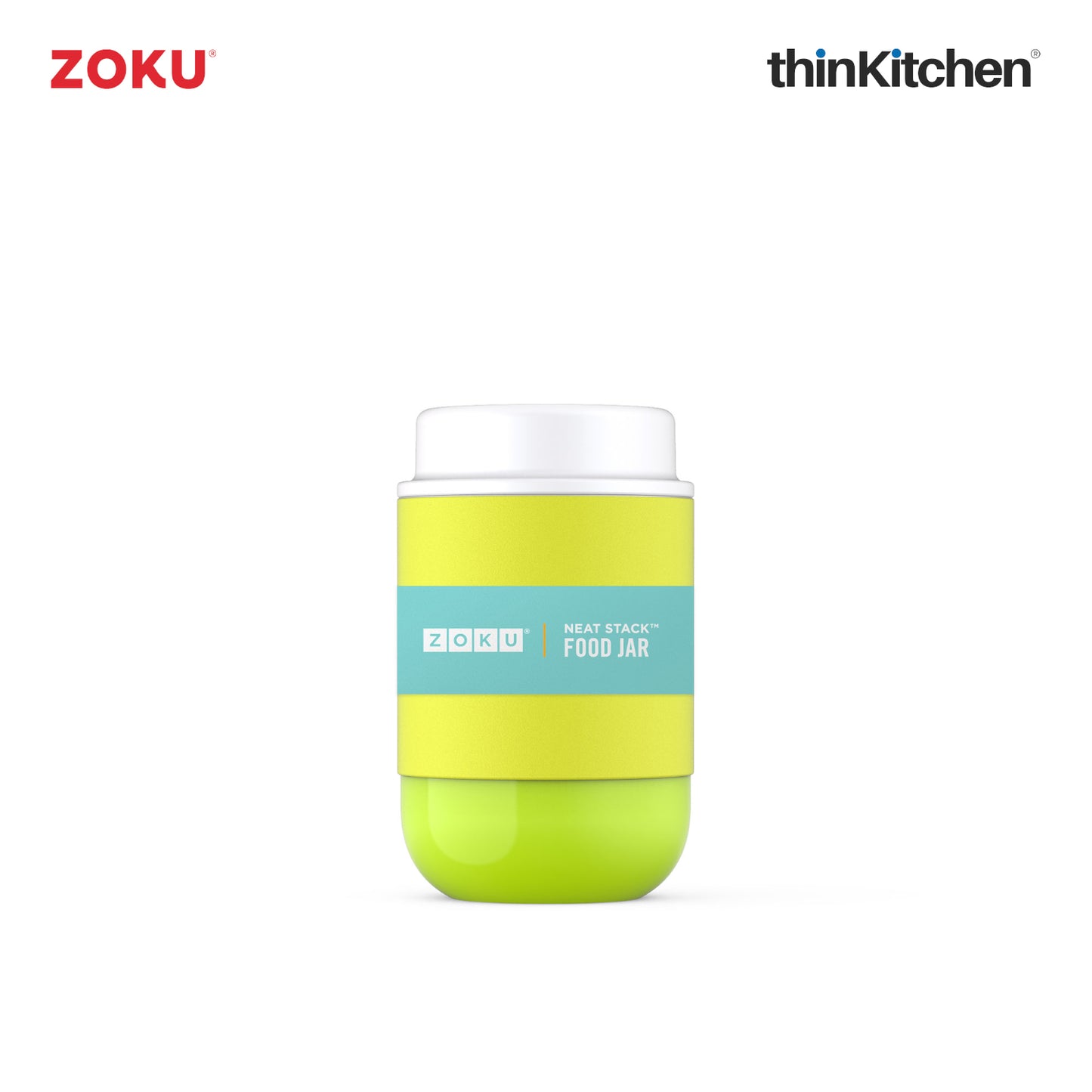 Zoku Stainless Steel Food Jar Lime Green 1