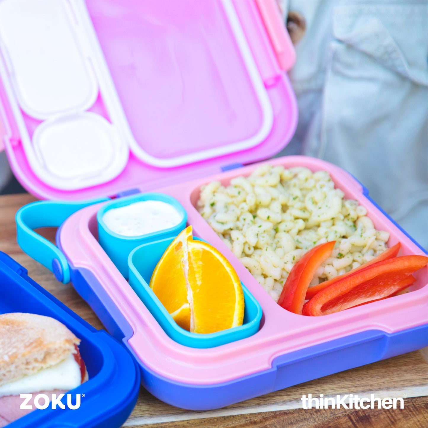 Zoku Pink Party Combo Set- Neat Bento Box x Flip Gulp Bottle