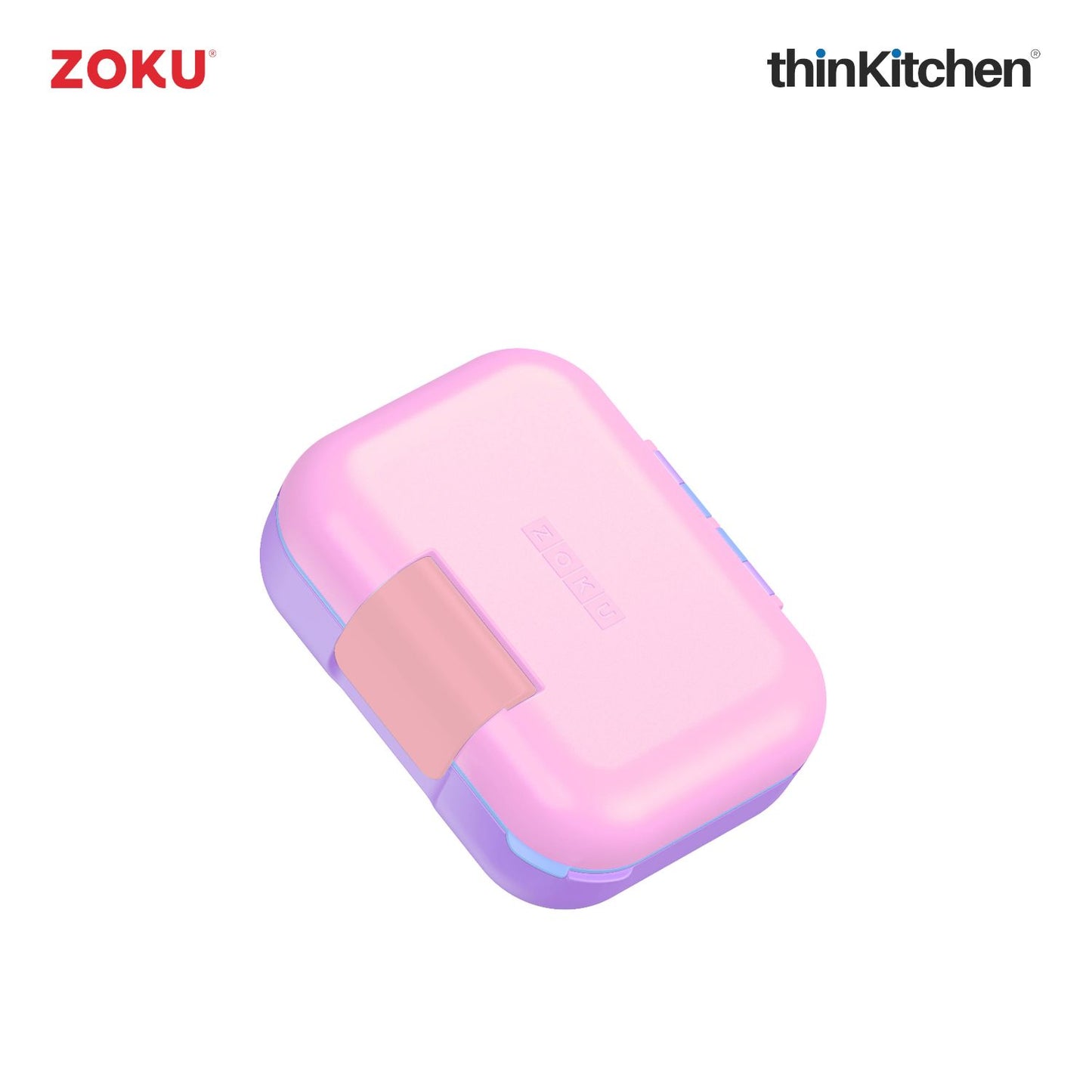 Zoku Neat Bento Jr Kids Lunch Box Pink | Tiffin Box For Kids