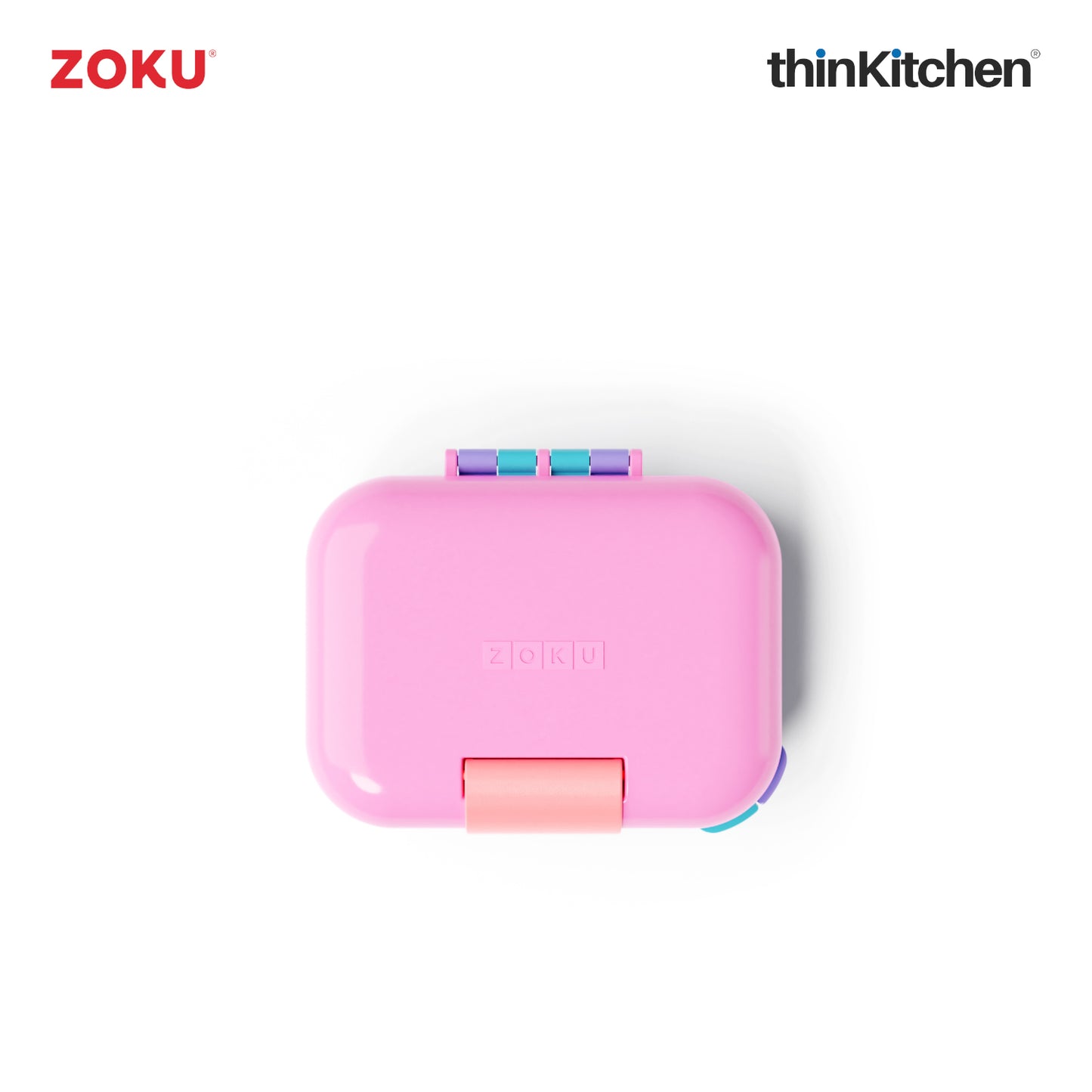 Zoku Neat Bento Jr Kids Lunch Box Pink | Tiffin Box For Kids