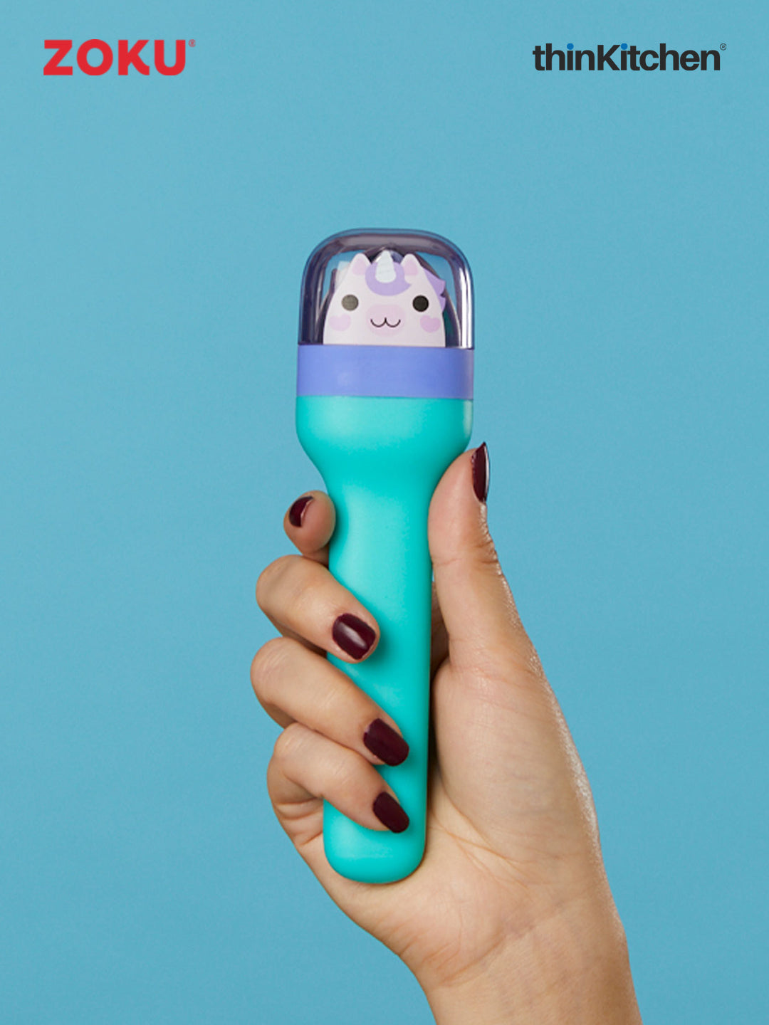 Zoku Stainless Steel Kids Pocket Utensil Sets (Unicorn & Kitty combo sets)