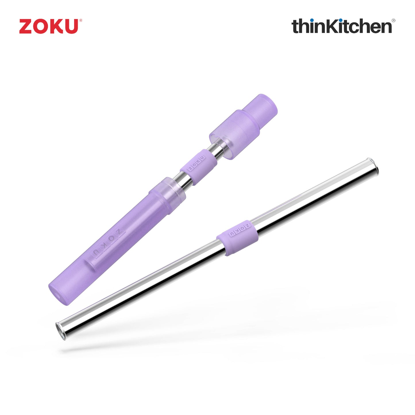 Zoku Jumbo Pocket Straw Purple