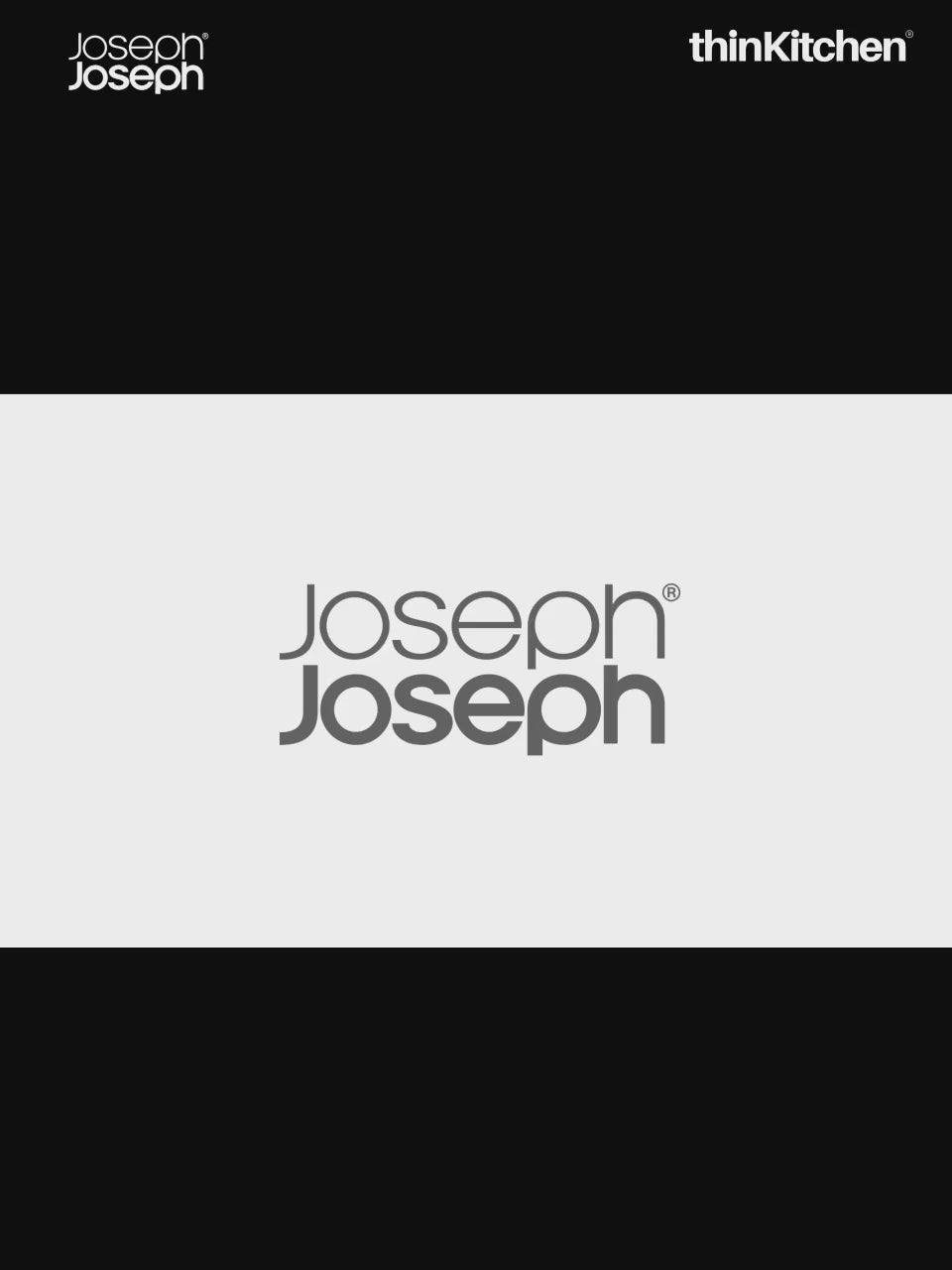Joseph Joseph Elevate Knives SlimBlock 5-Piece Steel Knife Set with Ceramic Sharpener – Japanese Stainless Steel, Black - 3