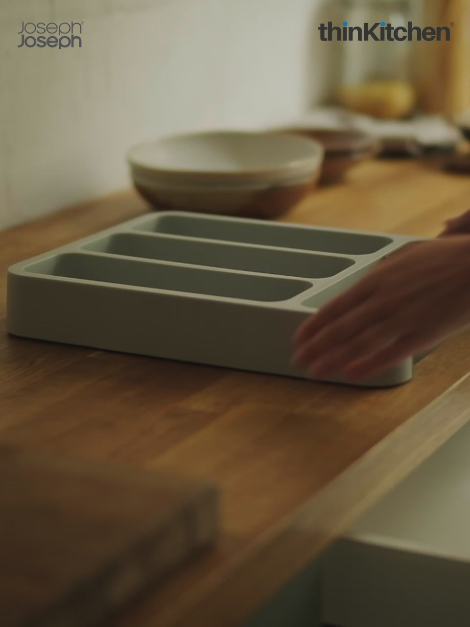 Joseph Joseph DrawerStore Expandable Cutlery Tray | Silicone Cutlery Tray | Smart Cutlery Drawer Organizer - 3