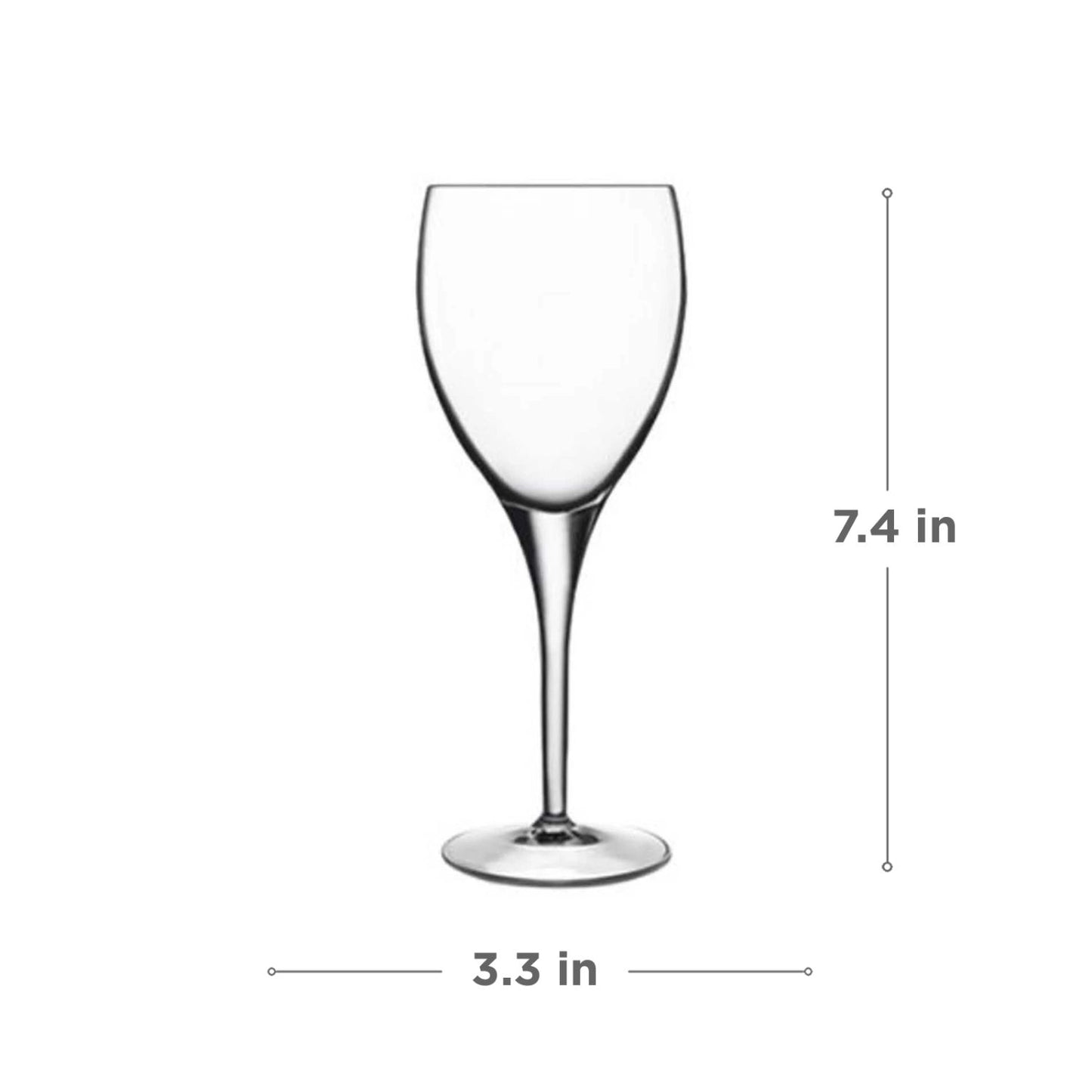 Michelangelo Burgundy Glass Set Of 6