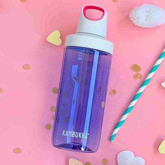 Kambukka Reno Kids Lavender Water Bottle With Twist Lid, 500ml