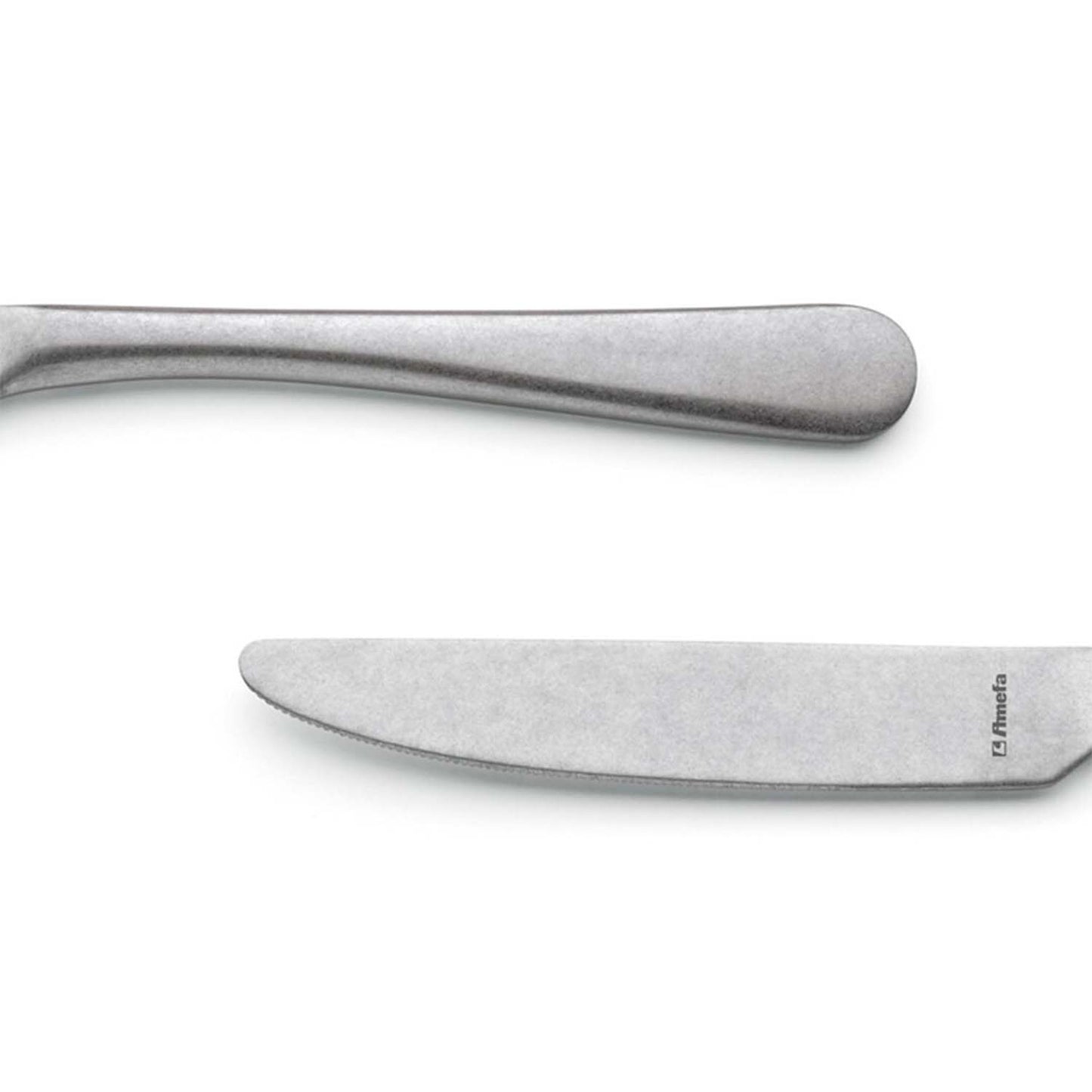 Amefa Austin Stonewash Stainless Steel Dinner Knife Set, 12-Pieces
