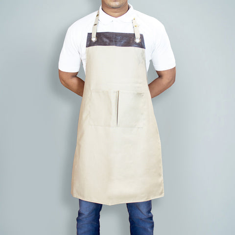 Thinkitchen Beige Apron With Pockets