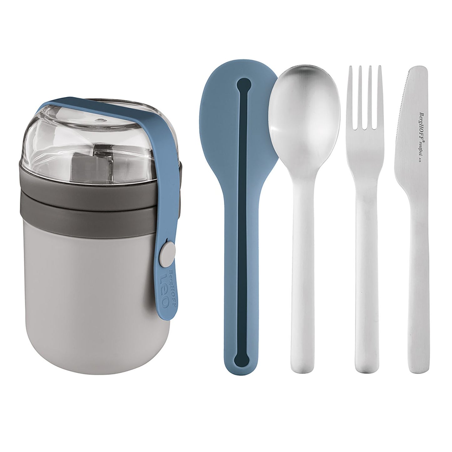 BergHOFF Leo Portable Spoon Set With Container