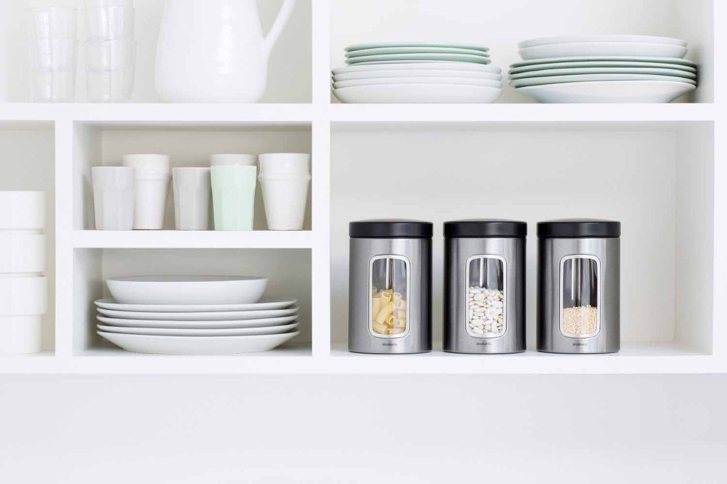 Brabantia Window Canister, Set of 3, 1.4 litre