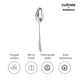 Culinex by thinKitchen | Dora 18/8 Stainless Steel Tea Spoon, Mirror Finish, Set of 6