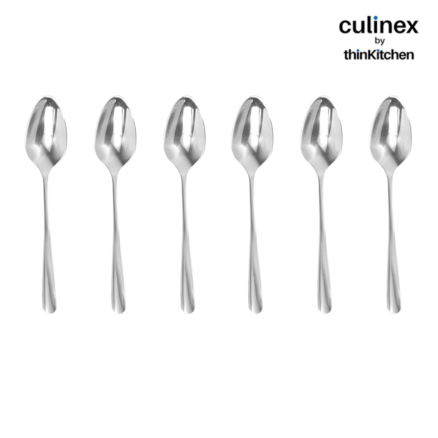 Culinex By Thinkitchen Dora Tea Spoon Mirror Finish Set Of 6