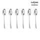 Culinex by thinKitchen | Dora 18/8 Stainless Steel Tea Spoon, Mirror Finish, Set of 6