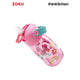 Zoku Pink Unicorn Flip Straw Bottle, 415ml