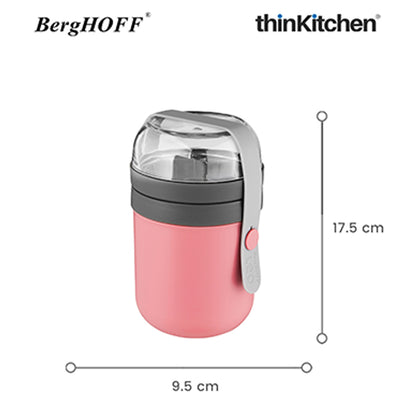 Berghoff Leo Dual Lunch Pot Pink