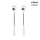 Culinex by thinKitchen | Dora 18/8 Stainless Steel Ice Tea Spoon, Mirror Finish, Set of 2
