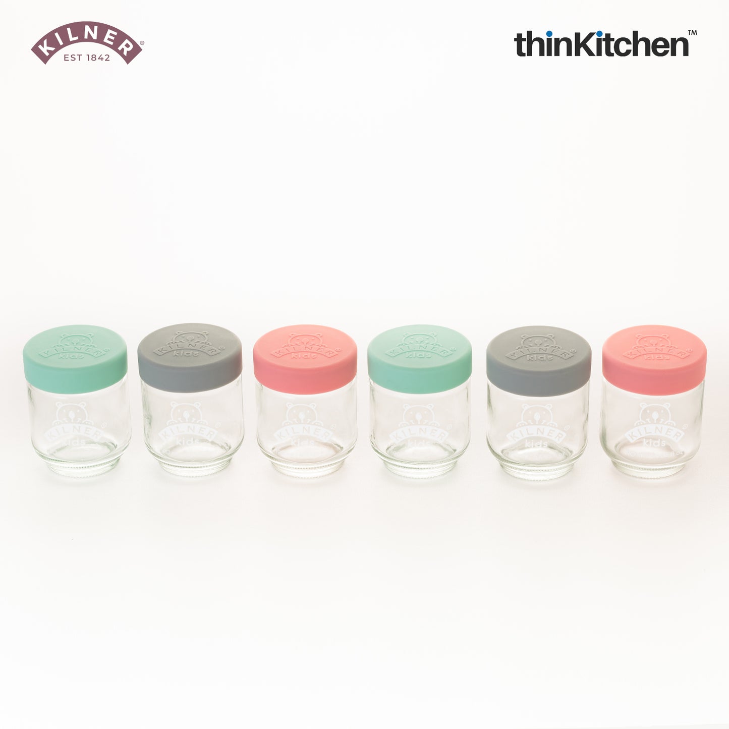 Kilner Kids Jars, Set of 6, 190 ml
