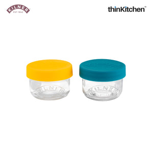 Kilner Snack and Store Containers, Set of 2, 125 ml