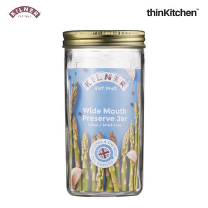 Kilner Wide Mouth Preserve Jar, 1 Litre