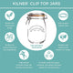 Kilner Clip Top Square Jar, 250 ml