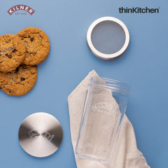 Kilner Premium 500ml  Wide Mouth Sifter Jar Set  for Baking, Flour, Cocoa, Spices, Sugar Storage