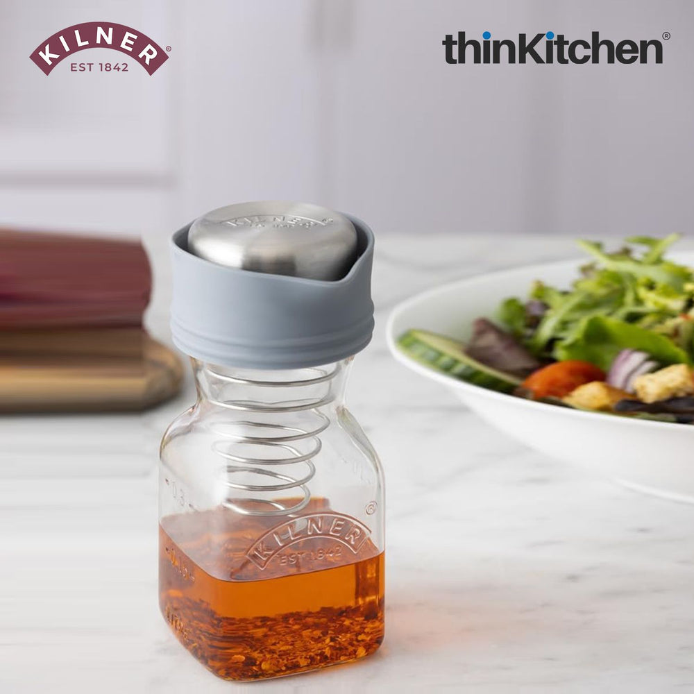Kilner 500ml Salad Dressing Maker Glass Set for Homemade Dressings, Dips , Vinaigrettes & Sauces