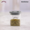 Kilner Fresh Storage Airtight Glass Spice Jar with Vacuum Seal - 160ml