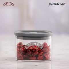 Kilner Fresh Storage Airtight Glass Spice Jar with Vacuum Seal - 500ml