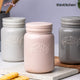 Kilner Ceramic Push Top Moonlight Grey Storage Jar, 600ml