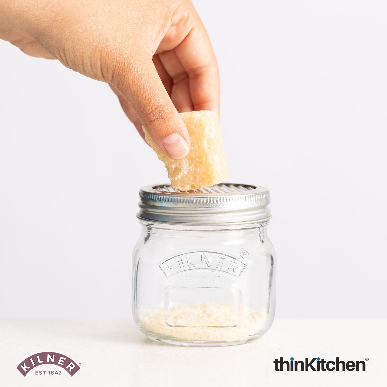 Kilner 250ml Airtight, Leakproof Premium Glass Jar with Stainless Steel Shaker Lid for Spices, Herbs & Sprinkles - 7
