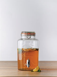Kilner Clip Top Round Drinks Dispenser, 5 Litre