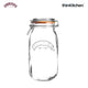 Kilner Clip Top Clear Glass Round Jar, 1500 ml