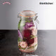 Kilner Clip Top Clear Glass Round Jar, 2000 ml