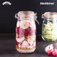 Kilner Clip Top Clear Glass Round Jar, 2000 ml