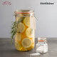 Kilner Clip Top Clear Glass Round Jar, 2000 ml