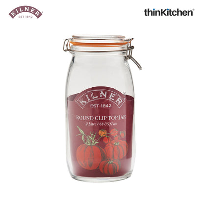 Kilner Clip Top Round Glass Jar – Iconic, Airtight & Eco-Friendly Pantry Storage Solution