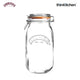 Kilner Clip Top Clear Glass Round Jar, 2000 ml