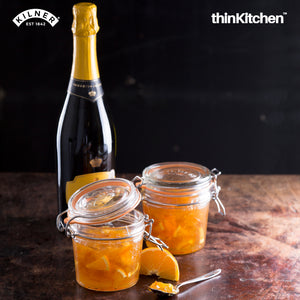 Kilner Clip Top Clear Glass Round Jar, 350 ml