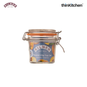 Kilner Clip Top Clear Glass Round Jar, 350 ml