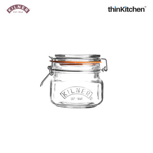 Kilner Clip Top Square Jar, 0.5 Litre