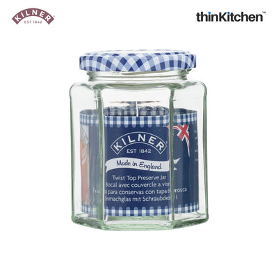 Kilner Hexagonal Twist Top Jar - 280ml