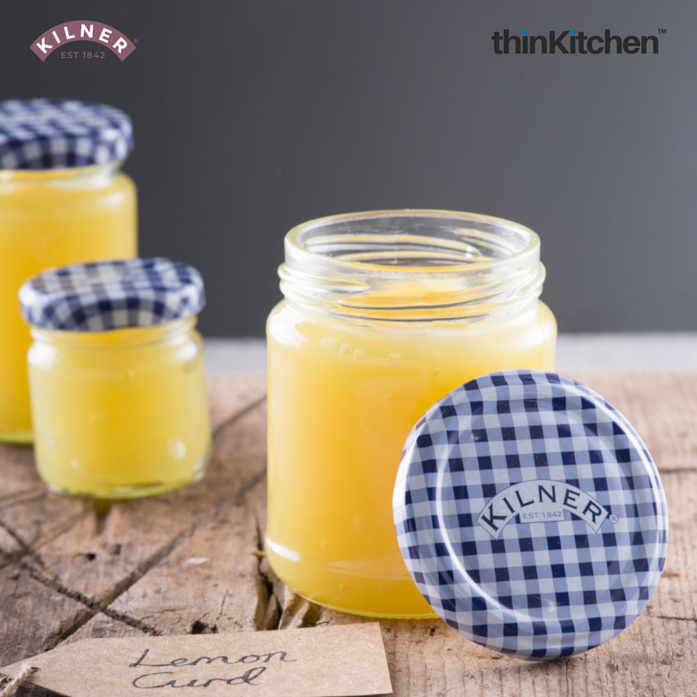 Kilner Premium 370ml Twist Top Airtight Round Glass Jar for Jams, Chutneys, Herbs, Spices