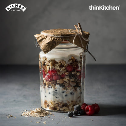 Kilner Facetted Clip Top Jar 950 Ml
