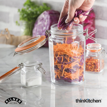 Kilner Facetted Clip Top Jar 950 Ml