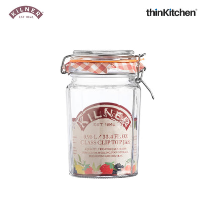 Kilner Facetted Clip Top Jar 950 Ml