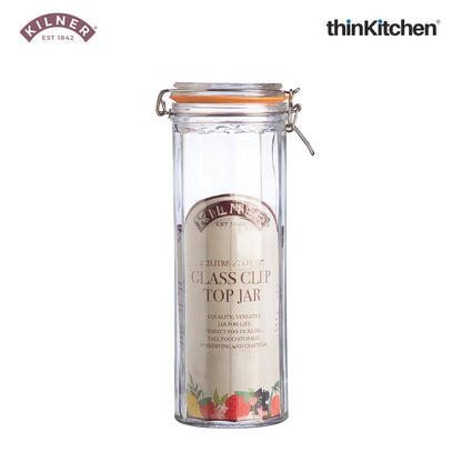 Kilner 2 2 Litre Facetted Clip Top Jar