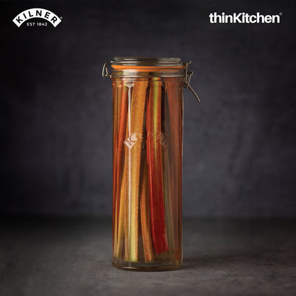 Kilner 2 2 Litre Facetted Clip Top Jar