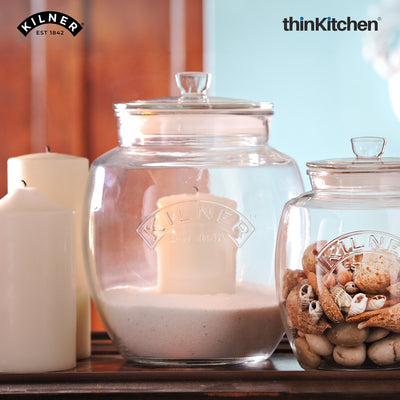 Kilner Universal Airtight Leakproof Glass Storage Jar, 4Litres